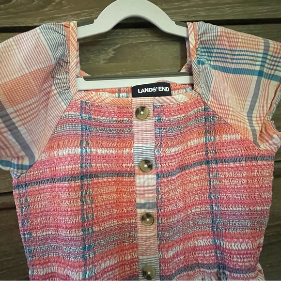Land End Kids - Girls Caped Sleeve dress - Picture 2 of 10